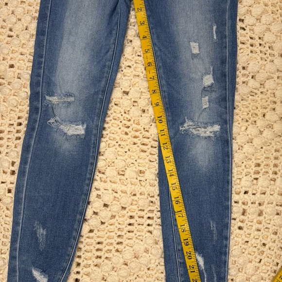 Kancan Women's Blue Distressed Jeans.    #17 - Picture 6 of 13